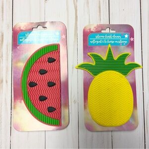 Watermelon and Pineapple Fruit Silicone Brush Cleaners